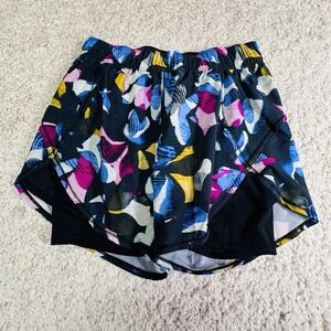 Brooks Shorts Womens S Navy Blue Chaser 5" 2-in-1 Athletic Activewear Running